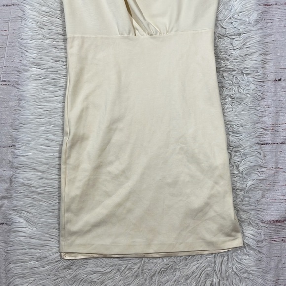 Ted Baker White Bridie Rhinestone Shoulder Sculpted Pleated Dress - Picture 9 of 11